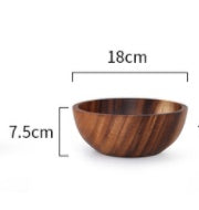 Natural Acacia Serving Bowl