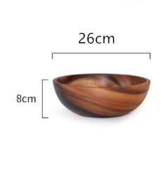 Natural Acacia Serving Bowl