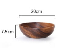 Natural Acacia Serving Bowl