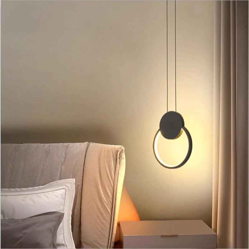 "Modern Nordic Round Ring Pendant Lights