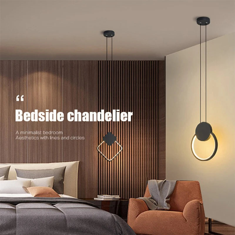 "Modern Nordic Round Ring Pendant Lights