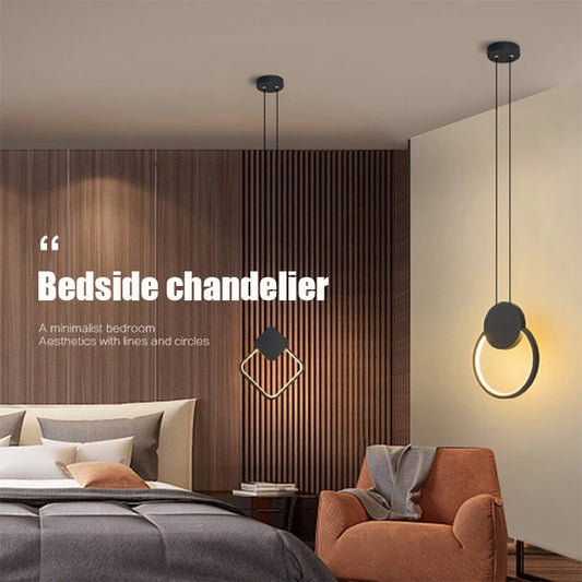 "Modern Nordic Round Ring Pendant Lights